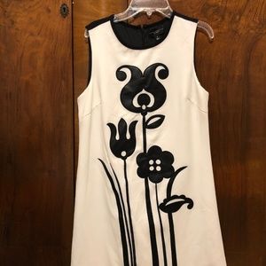Victoria Beckham Mod Shift Tulip Appliqué Dress